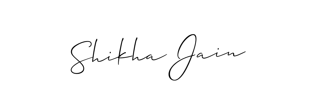 This is the best signature style for the Shikha Jain name. Also you like these signature font (Allison_Script). Mix name signature. Shikha Jain signature style 2 images and pictures png