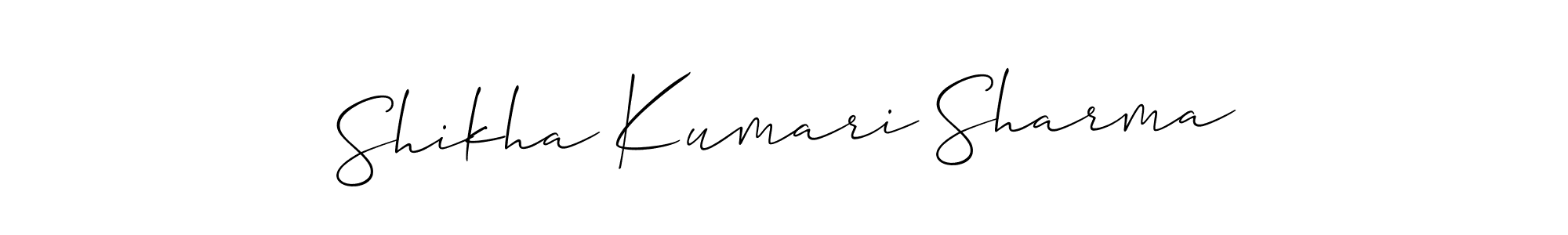 You can use this online signature creator to create a handwritten signature for the name Shikha Kumari Sharma. This is the best online autograph maker. Shikha Kumari Sharma signature style 2 images and pictures png