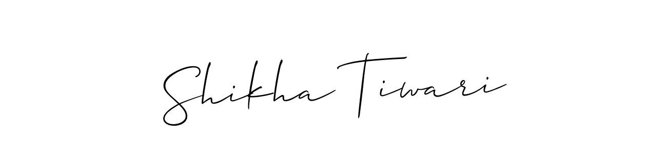 Design your own signature with our free online signature maker. With this signature software, you can create a handwritten (Allison_Script) signature for name Shikha Tiwari. Shikha Tiwari signature style 2 images and pictures png