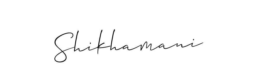 Similarly Allison_Script is the best handwritten signature design. Signature creator online .You can use it as an online autograph creator for name Shikhamani. Shikhamani signature style 2 images and pictures png