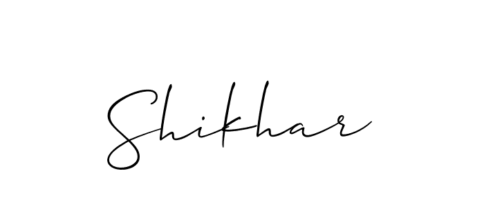 Shikhar stylish signature style. Best Handwritten Sign (Allison_Script) for my name. Handwritten Signature Collection Ideas for my name Shikhar. Shikhar signature style 2 images and pictures png