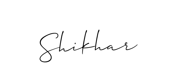 It looks lik you need a new signature style for name Shikhar. Design unique handwritten (Allison_Script) signature with our free signature maker in just a few clicks. Shikhar signature style 2 images and pictures png