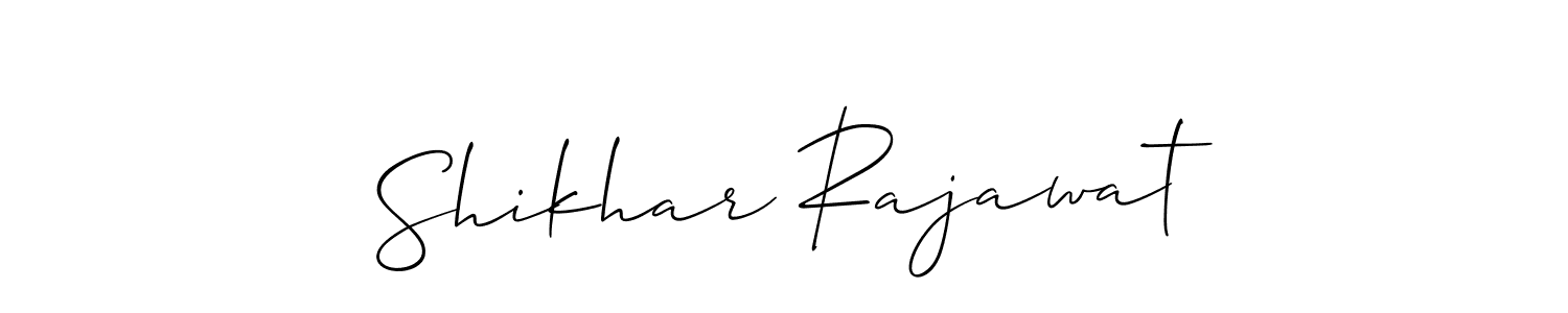 Similarly Allison_Script is the best handwritten signature design. Signature creator online .You can use it as an online autograph creator for name Shikhar Rajawat. Shikhar Rajawat signature style 2 images and pictures png