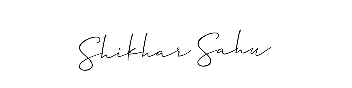 Also we have Shikhar Sahu name is the best signature style. Create professional handwritten signature collection using Allison_Script autograph style. Shikhar Sahu signature style 2 images and pictures png