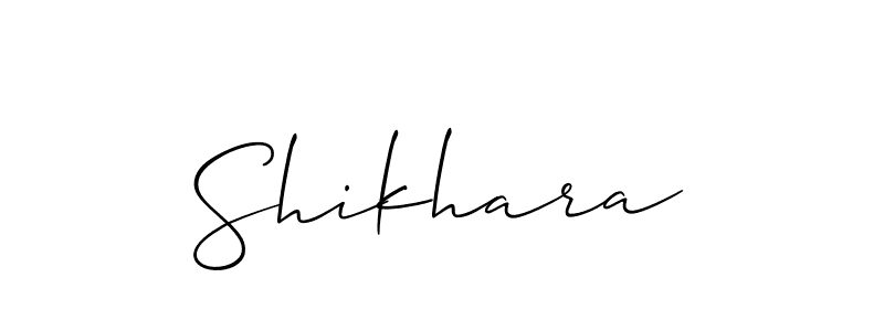 The best way (Allison_Script) to make a short signature is to pick only two or three words in your name. The name Shikhara include a total of six letters. For converting this name. Shikhara signature style 2 images and pictures png