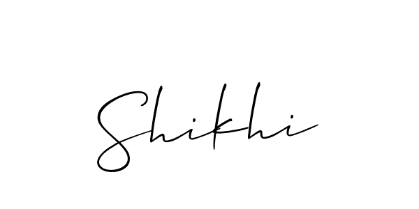 Make a beautiful signature design for name Shikhi. Use this online signature maker to create a handwritten signature for free. Shikhi signature style 2 images and pictures png