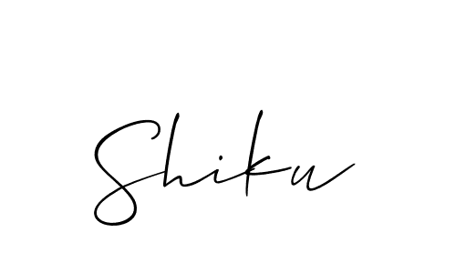 The best way (Allison_Script) to make a short signature is to pick only two or three words in your name. The name Shiku include a total of six letters. For converting this name. Shiku signature style 2 images and pictures png