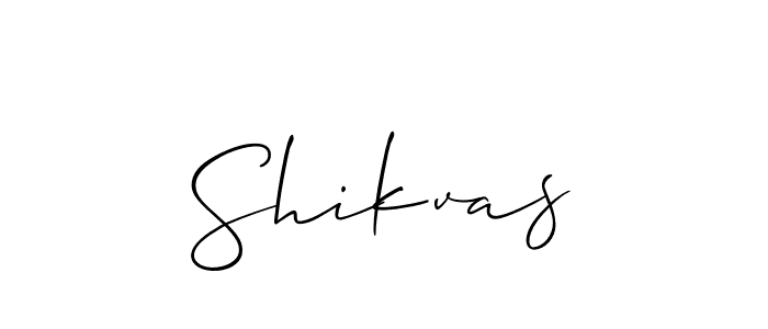 Make a beautiful signature design for name Shikvas. With this signature (Allison_Script) style, you can create a handwritten signature for free. Shikvas signature style 2 images and pictures png