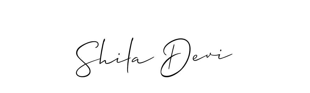 Make a beautiful signature design for name Shila Devi. With this signature (Allison_Script) style, you can create a handwritten signature for free. Shila Devi signature style 2 images and pictures png