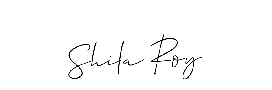 Shila Roy stylish signature style. Best Handwritten Sign (Allison_Script) for my name. Handwritten Signature Collection Ideas for my name Shila Roy. Shila Roy signature style 2 images and pictures png