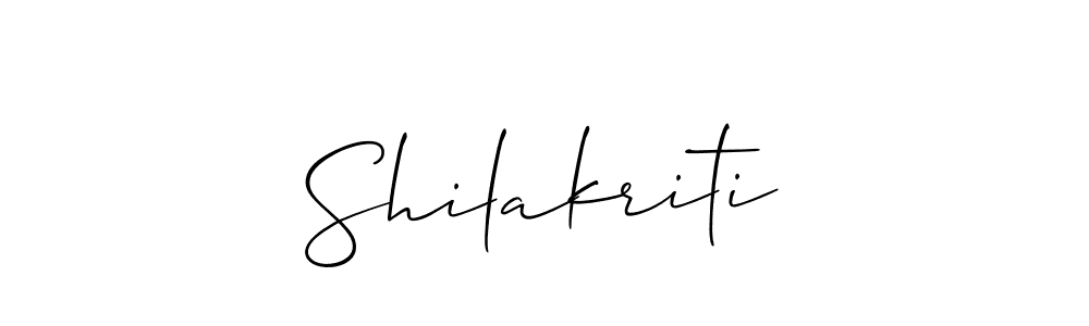 Make a beautiful signature design for name Shilakriti. With this signature (Allison_Script) style, you can create a handwritten signature for free. Shilakriti signature style 2 images and pictures png