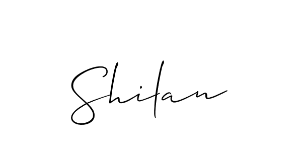 Make a beautiful signature design for name Shilan. With this signature (Allison_Script) style, you can create a handwritten signature for free. Shilan signature style 2 images and pictures png