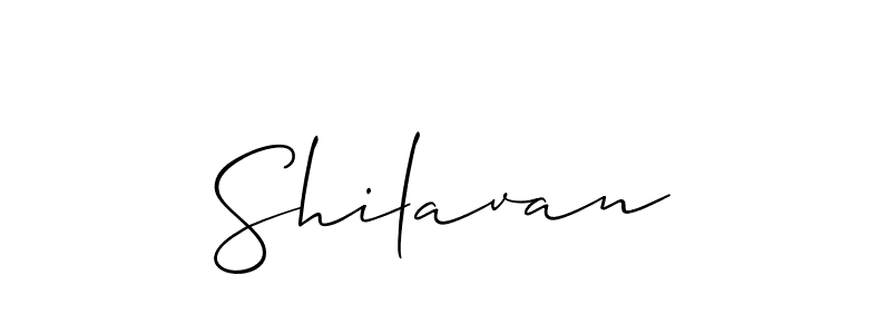 Shilavan stylish signature style. Best Handwritten Sign (Allison_Script) for my name. Handwritten Signature Collection Ideas for my name Shilavan. Shilavan signature style 2 images and pictures png