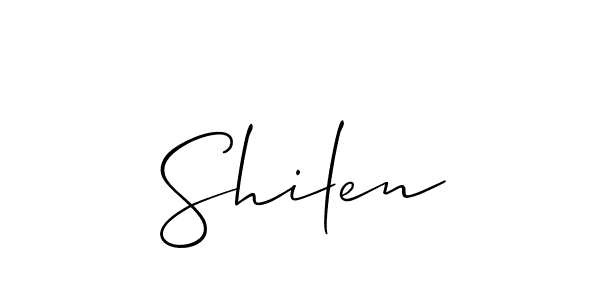 Make a beautiful signature design for name Shilen. With this signature (Allison_Script) style, you can create a handwritten signature for free. Shilen signature style 2 images and pictures png