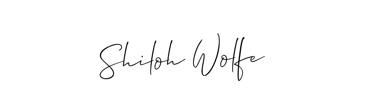 How to make Shiloh Wolfe signature? Allison_Script is a professional autograph style. Create handwritten signature for Shiloh Wolfe name. Shiloh Wolfe signature style 2 images and pictures png