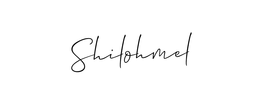 Also You can easily find your signature by using the search form. We will create Shilohmel name handwritten signature images for you free of cost using Allison_Script sign style. Shilohmel signature style 2 images and pictures png