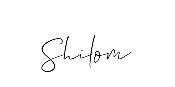 Make a beautiful signature design for name Shilom. With this signature (Allison_Script) style, you can create a handwritten signature for free. Shilom signature style 2 images and pictures png