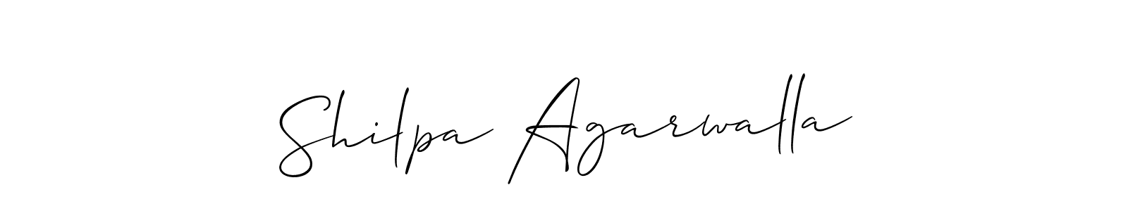 Make a short Shilpa Agarwalla signature style. Manage your documents anywhere anytime using Allison_Script. Create and add eSignatures, submit forms, share and send files easily. Shilpa Agarwalla signature style 2 images and pictures png