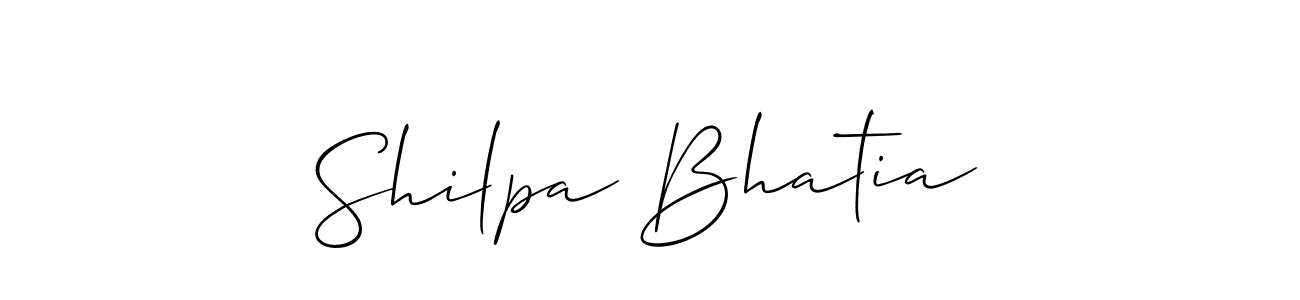 if you are searching for the best signature style for your name Shilpa Bhatia. so please give up your signature search. here we have designed multiple signature styles  using Allison_Script. Shilpa Bhatia signature style 2 images and pictures png