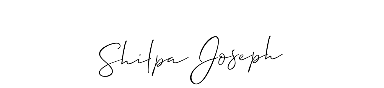 Use a signature maker to create a handwritten signature online. With this signature software, you can design (Allison_Script) your own signature for name Shilpa Joseph. Shilpa Joseph signature style 2 images and pictures png