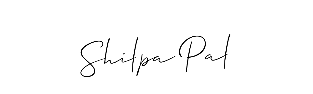 How to make Shilpa Pal name signature. Use Allison_Script style for creating short signs online. This is the latest handwritten sign. Shilpa Pal signature style 2 images and pictures png