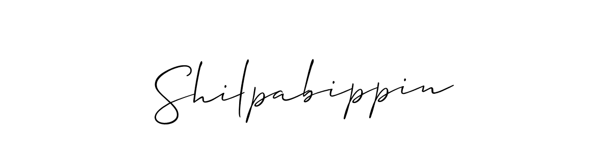 Design your own signature with our free online signature maker. With this signature software, you can create a handwritten (Allison_Script) signature for name Shilpabippin. Shilpabippin signature style 2 images and pictures png