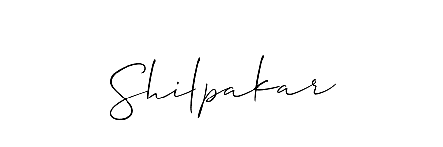 Create a beautiful signature design for name Shilpakar. With this signature (Allison_Script) fonts, you can make a handwritten signature for free. Shilpakar signature style 2 images and pictures png