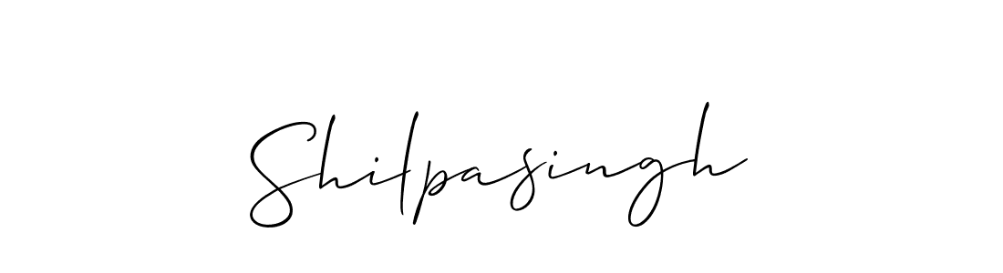 How to make Shilpasingh signature? Allison_Script is a professional autograph style. Create handwritten signature for Shilpasingh name. Shilpasingh signature style 2 images and pictures png