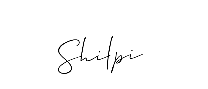 Also we have Shilpi  name is the best signature style. Create professional handwritten signature collection using Allison_Script autograph style. Shilpi  signature style 2 images and pictures png