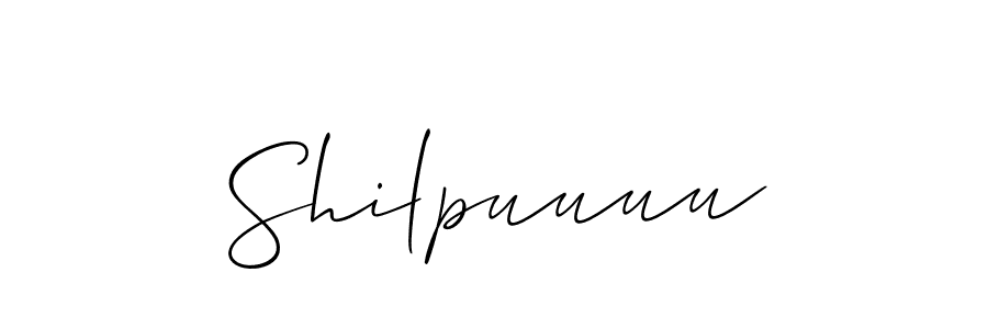 Design your own signature with our free online signature maker. With this signature software, you can create a handwritten (Allison_Script) signature for name Shilpuuuu. Shilpuuuu signature style 2 images and pictures png