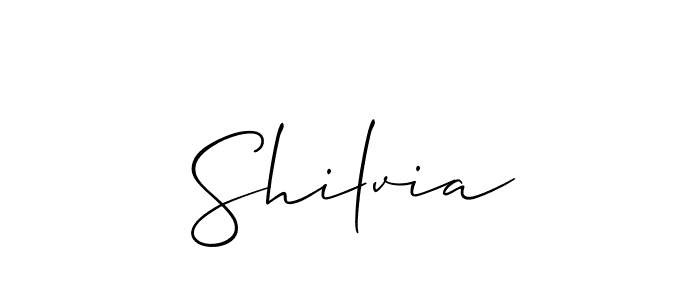 Similarly Allison_Script is the best handwritten signature design. Signature creator online .You can use it as an online autograph creator for name Shilvia. Shilvia signature style 2 images and pictures png