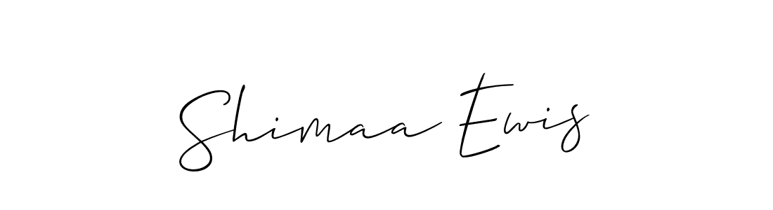 How to make Shimaa Ewis signature? Allison_Script is a professional autograph style. Create handwritten signature for Shimaa Ewis name. Shimaa Ewis signature style 2 images and pictures png