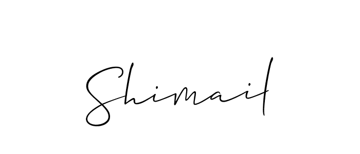 Create a beautiful signature design for name Shimail. With this signature (Allison_Script) fonts, you can make a handwritten signature for free. Shimail signature style 2 images and pictures png
