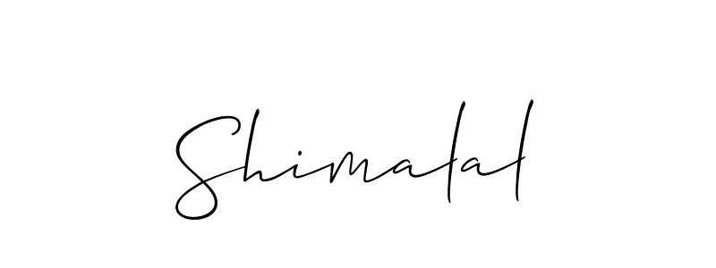 Use a signature maker to create a handwritten signature online. With this signature software, you can design (Allison_Script) your own signature for name Shimalal. Shimalal signature style 2 images and pictures png