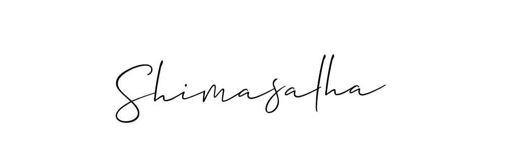 You should practise on your own different ways (Allison_Script) to write your name (Shimasalha) in signature. don't let someone else do it for you. Shimasalha signature style 2 images and pictures png