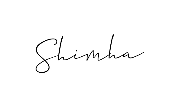 Best and Professional Signature Style for Shimha. Allison_Script Best Signature Style Collection. Shimha signature style 2 images and pictures png
