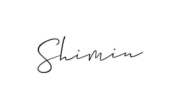 Make a beautiful signature design for name Shimin. Use this online signature maker to create a handwritten signature for free. Shimin signature style 2 images and pictures png