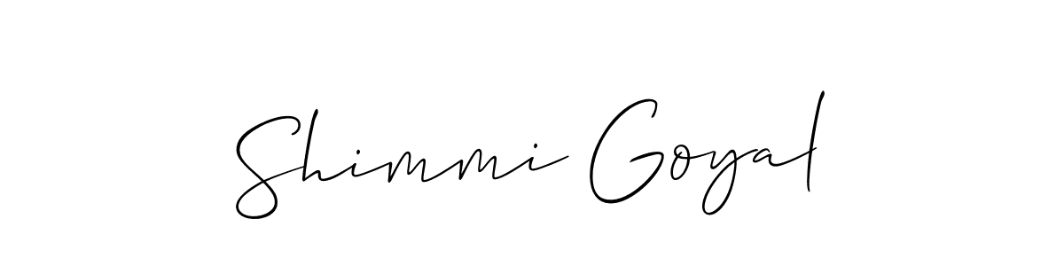 Make a short Shimmi Goyal signature style. Manage your documents anywhere anytime using Allison_Script. Create and add eSignatures, submit forms, share and send files easily. Shimmi Goyal signature style 2 images and pictures png
