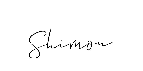 Similarly Allison_Script is the best handwritten signature design. Signature creator online .You can use it as an online autograph creator for name Shimon. Shimon signature style 2 images and pictures png