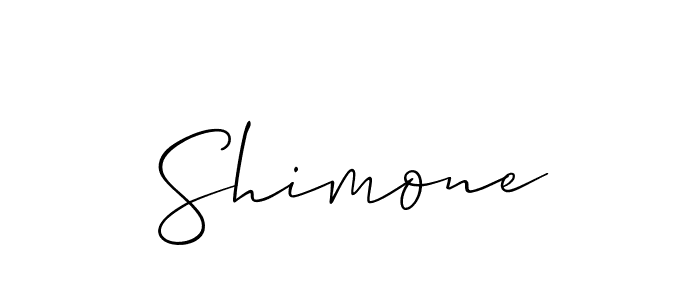Also we have Shimone name is the best signature style. Create professional handwritten signature collection using Allison_Script autograph style. Shimone signature style 2 images and pictures png