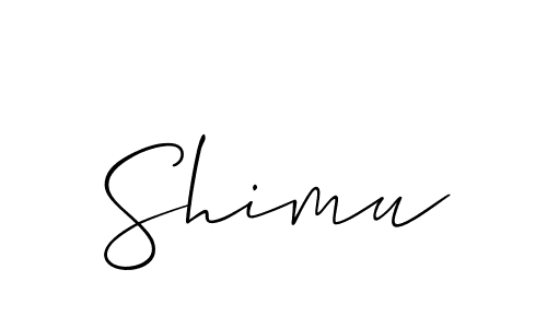 How to Draw Shimu signature style? Allison_Script is a latest design signature styles for name Shimu. Shimu signature style 2 images and pictures png