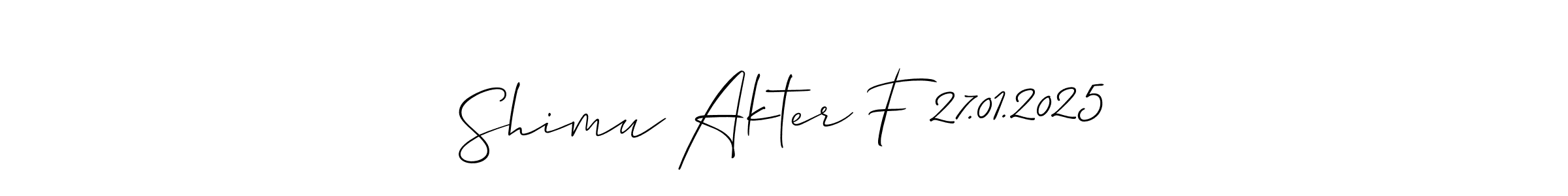 See photos of Shimu Akter F 27.01.2025 official signature by Spectra . Check more albums & portfolios. Read reviews & check more about Allison_Script font. Shimu Akter F 27.01.2025 signature style 2 images and pictures png