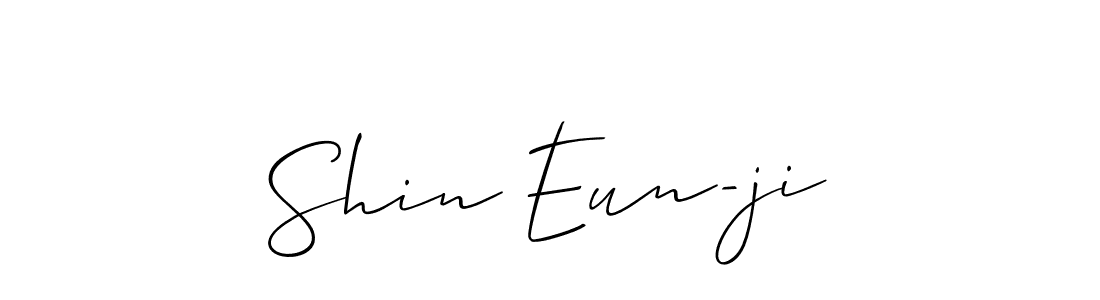 Use a signature maker to create a handwritten signature online. With this signature software, you can design (Allison_Script) your own signature for name Shin Eun-ji. Shin Eun-ji signature style 2 images and pictures png