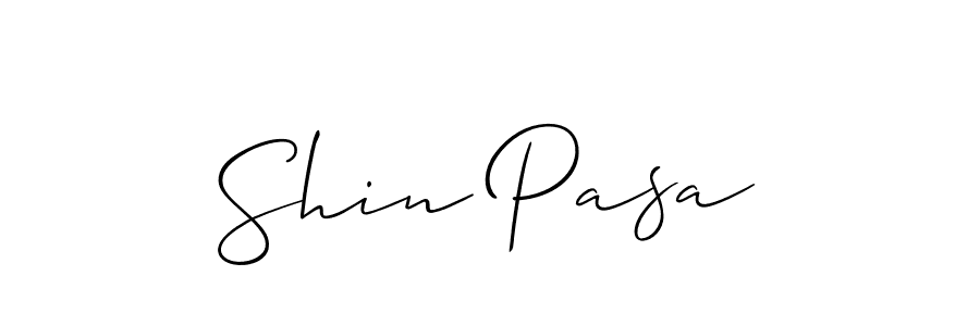 Create a beautiful signature design for name Shin Pasa. With this signature (Allison_Script) fonts, you can make a handwritten signature for free. Shin Pasa signature style 2 images and pictures png