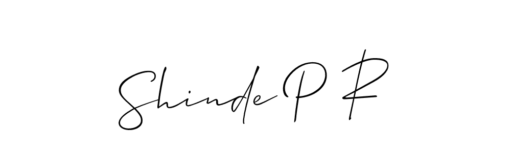 Make a beautiful signature design for name Shinde P R. Use this online signature maker to create a handwritten signature for free. Shinde P R signature style 2 images and pictures png