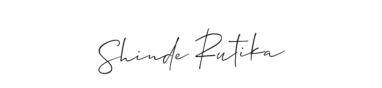 Make a beautiful signature design for name Shinde Rutika. Use this online signature maker to create a handwritten signature for free. Shinde Rutika signature style 2 images and pictures png