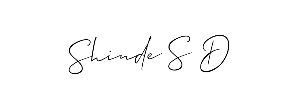 Design your own signature with our free online signature maker. With this signature software, you can create a handwritten (Allison_Script) signature for name Shinde S D. Shinde S D signature style 2 images and pictures png