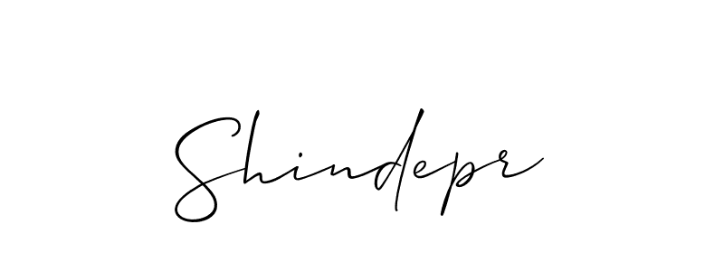 Make a beautiful signature design for name Shindepr. With this signature (Allison_Script) style, you can create a handwritten signature for free. Shindepr signature style 2 images and pictures png