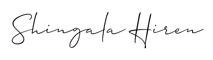 Also we have Shingala Hiren name is the best signature style. Create professional handwritten signature collection using Allison_Script autograph style. Shingala Hiren signature style 2 images and pictures png