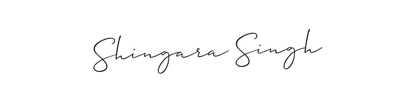 if you are searching for the best signature style for your name Shingara Singh. so please give up your signature search. here we have designed multiple signature styles  using Allison_Script. Shingara Singh signature style 2 images and pictures png